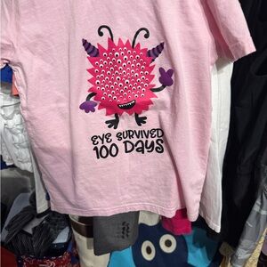 Pink Monster Graphic Kids T-Shirt